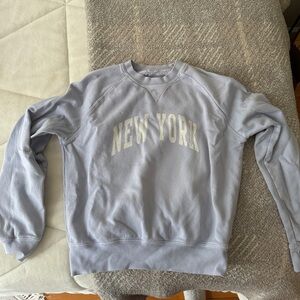brandy melville/john galt light cropped sweatshirt
